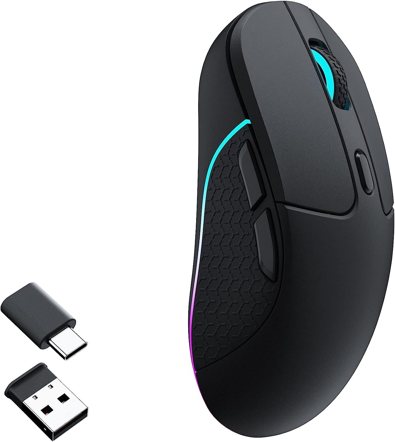 

Keychron M3 Wireless Mouse, PAW3395 Sensor, Programmable Macro Button, 26,000 DPI, 2.4 GHzBluetooth 5.1 Compatible, 79g Lightweight, Ergonomic Design