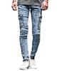 Skinny Denim Choose Your Slim Size Chemical Rubik's Men's Jeans, Design, Blast, Distressed, Cargo, Fit, Stretch, Skinny, S, (Cargo)