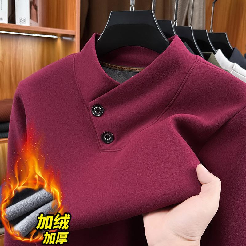 Men s Hoodie Winter Scarf Top M бордовый