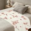 No-Shedding Floral Flannel Throw Soft Warm Cozy Blanket for Home, Christmas & Halloween, Multi-use
