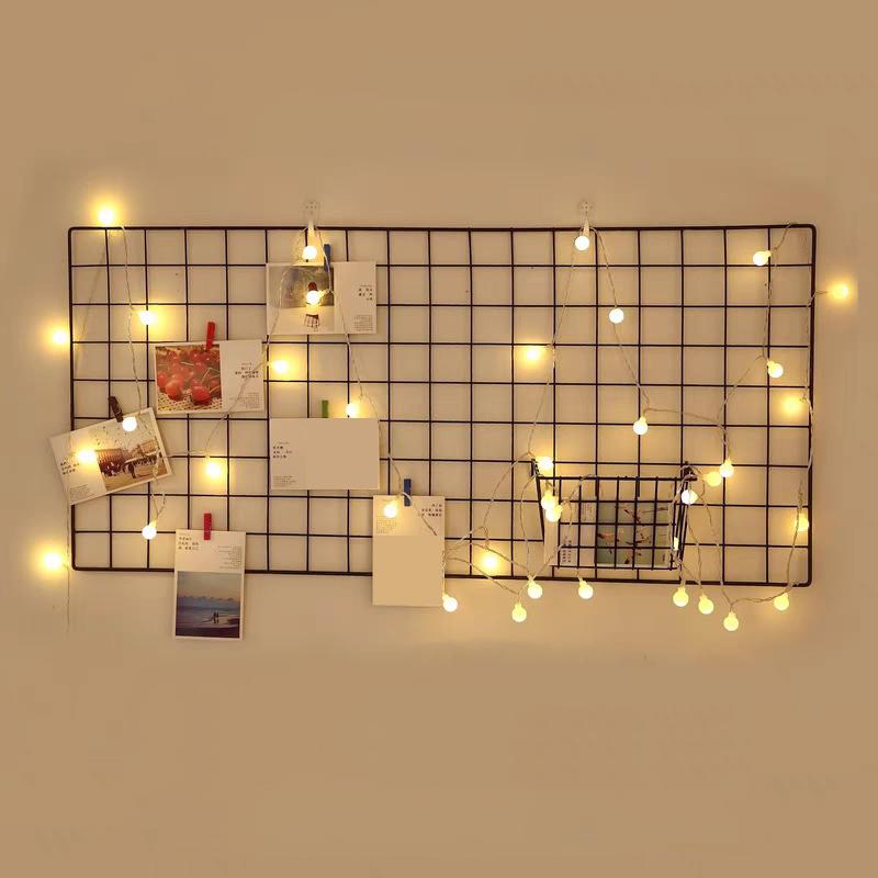 5 Sizes Nordic Metal Mesh Grid Diy Wall Photos Postcards Wall Art Display Mesh Organizer Pictures Photo Frame Shelf Home Decor