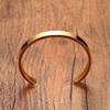 Solid Golden Flat 6mm 8mm Cuff Bangles for Men Bracelet Brackelts Brazalet Bileklik Braslet