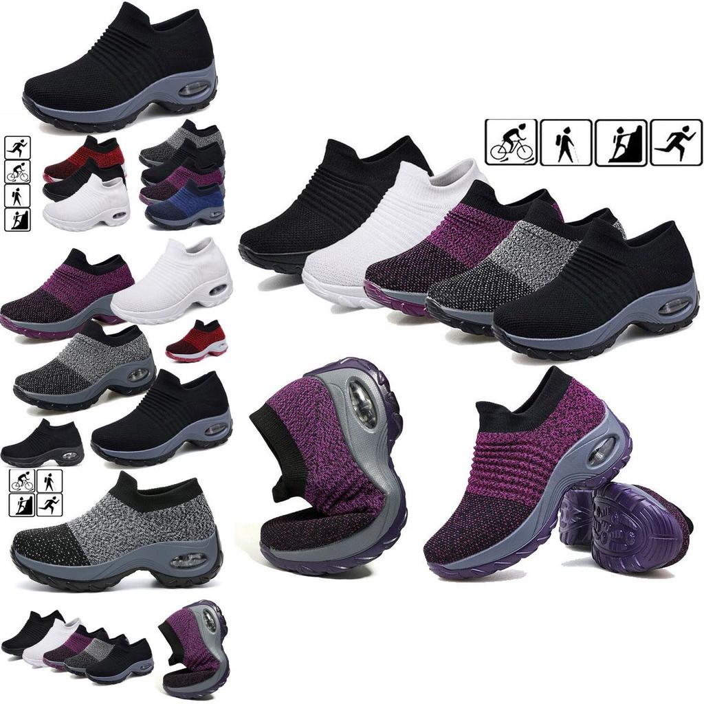 Women's Trainers Mesh Sport Running Sneakers With Semi-rigid Arch Support