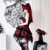 Halloween Cosplay Dress with Zipper Punk Red and Black [Milky Time] Pattern, Style, Lace, (Lace)
