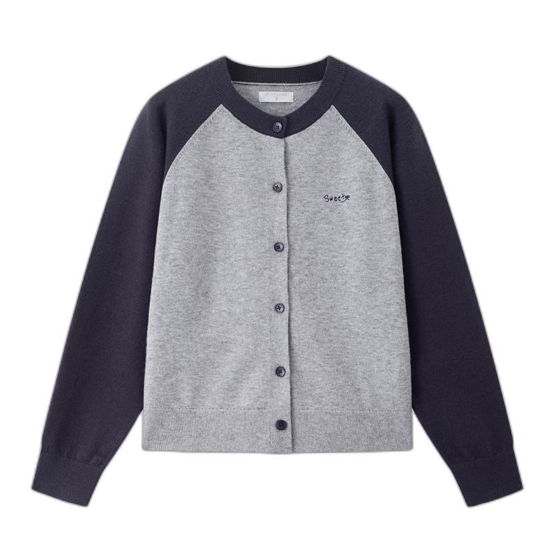 

Женский вязаный кардиган Giordano с вышивкой и цветными блоками L