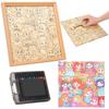 Creative Coloring Puzzle Princess/Cat Puzzle Wooden Princess Puzzle Frame DIY Set with 24 Color Marker Pens for Home Decoration