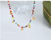 Dopamine Beaded Round Pendant Necklace: Titanium Steel Temperament Lock Chain