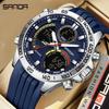 Dual Display Electronic Watches Men Dual Movement Stopwatch Waterproof Night Light Multifunction Student Sports Watch