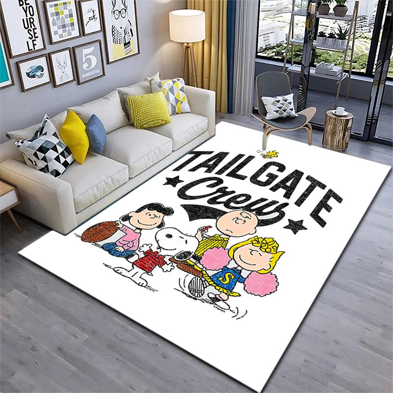 1PC Snoopy Rug - home decoration Carpet For Living Room Bedroom Flooring Computer Chair Area Rug