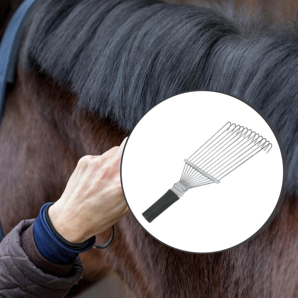 Horse Hair Grooming Comb ,Rake, Livestock Brush Rake, Versatile Bull Tool,