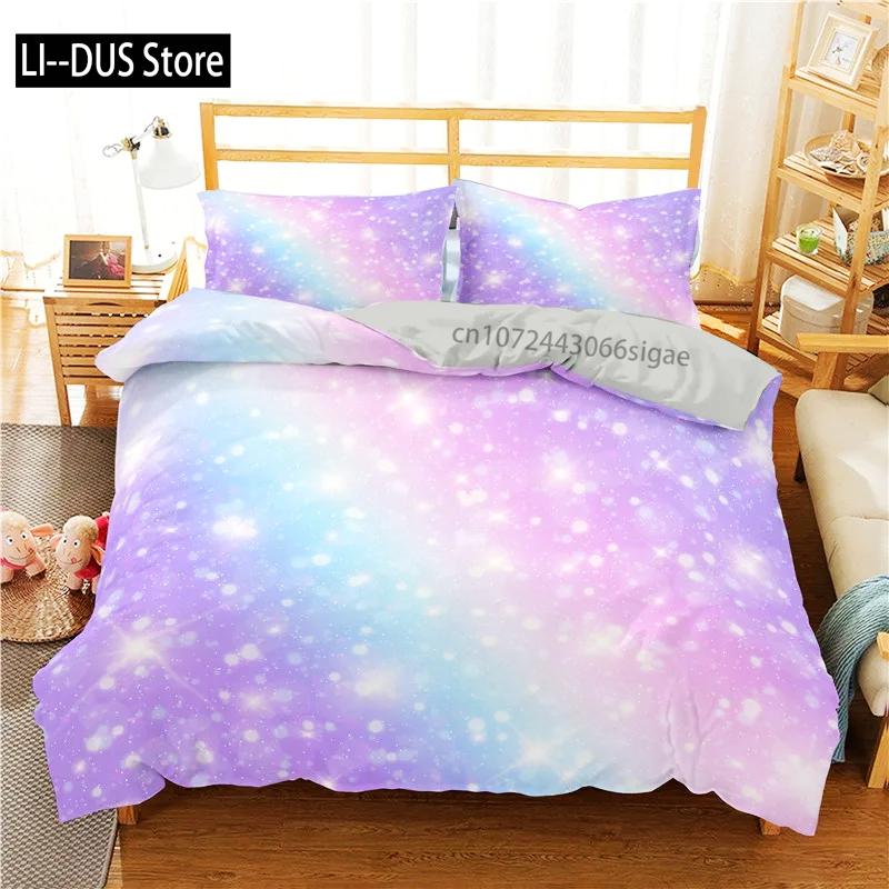 

Rainbow Gradient Bedding Set Gradient Colors Duvet Cover with Pillowcases Single Twin Full Queen King Girl Kids Quilt Cover AU King(245*210cm)3pcs