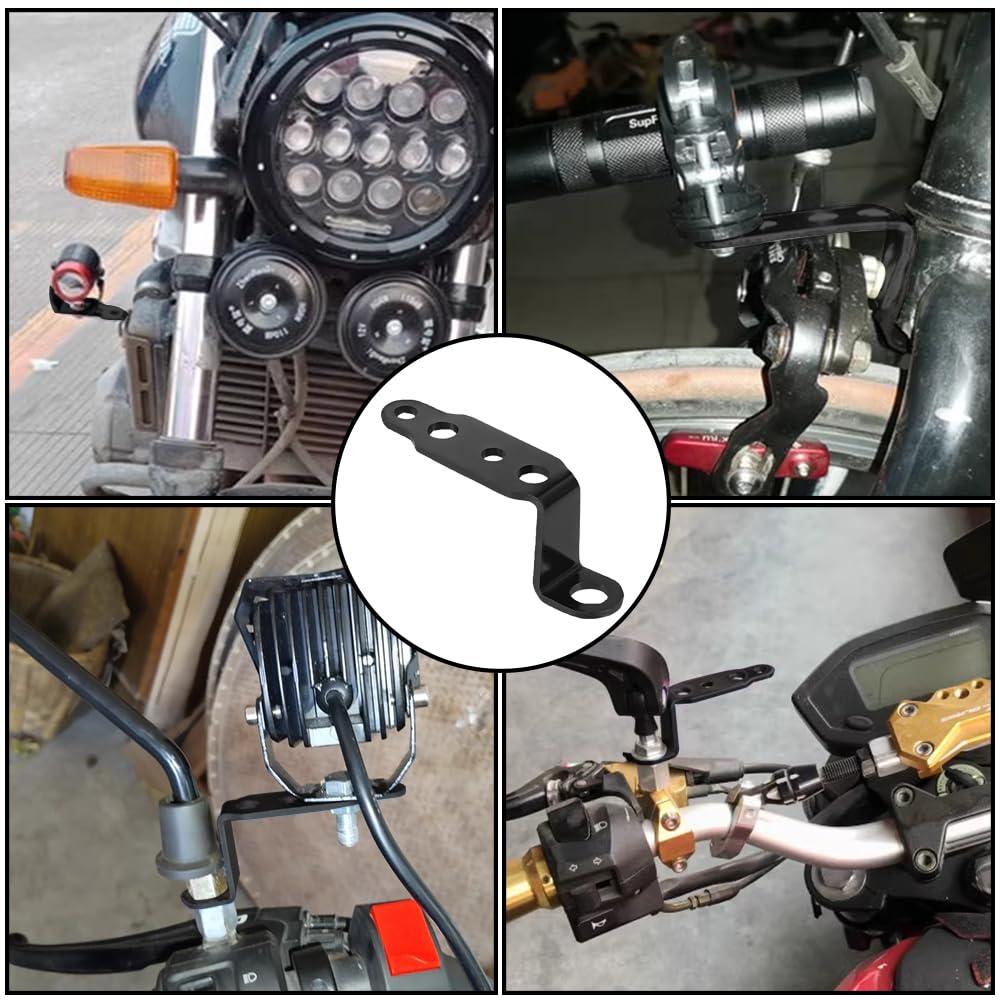 Motorcycle Fog Light Bracket Mirror Bracket Extension Motorcycle Handlebar Hardware Fork Bracket Extension Bracket