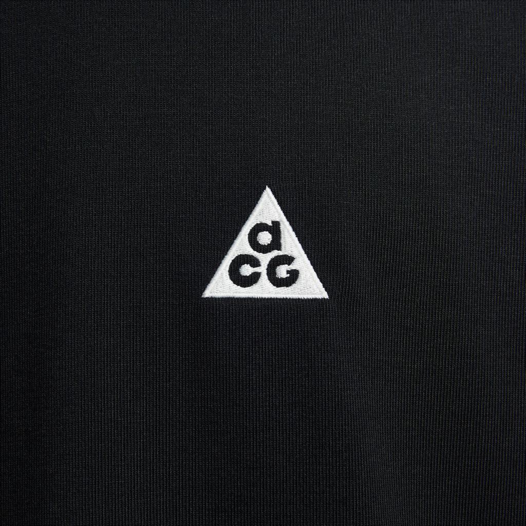 Nike ACG Ribbed Crewneck Solid Sweatshirt Men tops Black FQ3739-010