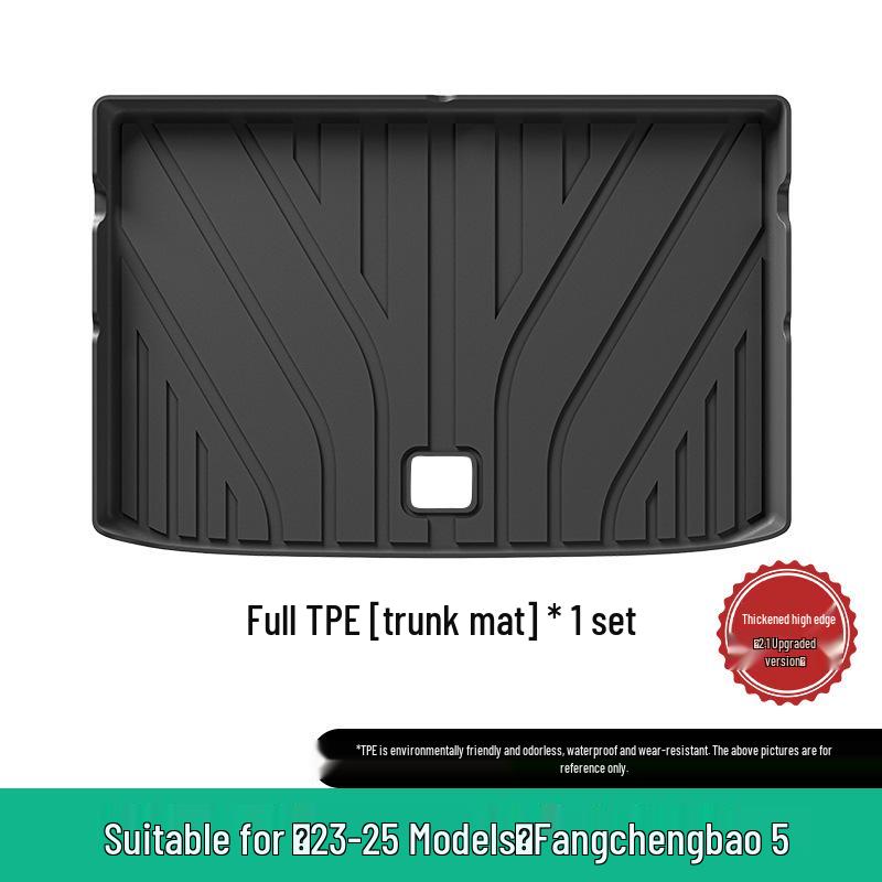 Eco-Friendly TPE Floor, Trunk, and Seat Back Mats for 2023-2025 Fangchengbao 5 Models