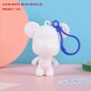 DIY Fluid Bear Sculpture Handmade Violent Bear Bearbrick White Blank Mold Doll Toy Graffiti Painting Ornaments Gift Home Decor