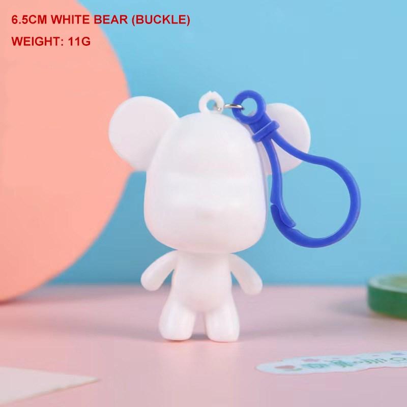 

Креативний Рідкий Ведмідь Ручної Роботи DIY Розпис Скульптура Ведмедя-Насильника Біла Форма Лялька Фігурка Іграшки Тварина Ведмідь Домашній Декор Прикраси