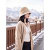 Women S Warm Fleece Knit Bucket Hat Polka Dot Korean Style Fashionable Hat