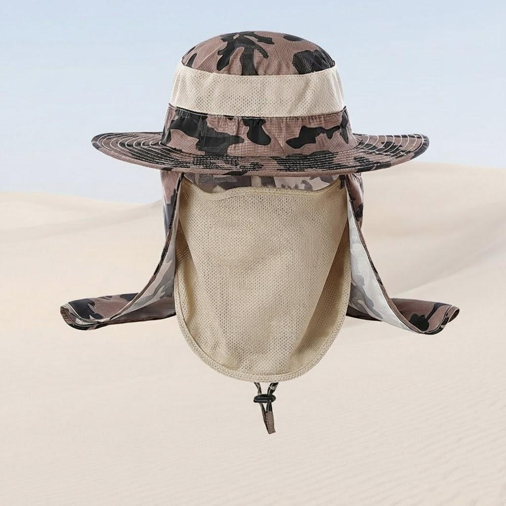 

Fishing Hat Camouflage Outdoor Wide Brim UV Protection Breathable Comfortable Multi-Function Sun Protection Fishing Gear