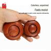 Red Sandalwood Handcrafted Health Ball Massager - Elderly Gift, Large Rosewood Flying Saucer Design