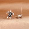 Chic Sea Turtle Stud Earrings for Women