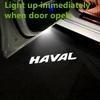 2 Stück Auto Tür Willkommen Laser LED Projektor Logo Licht Kabellose Auto Zubehör für Haval Dargo H6 H2 H5 H7 H8 H9 F7 Logo
