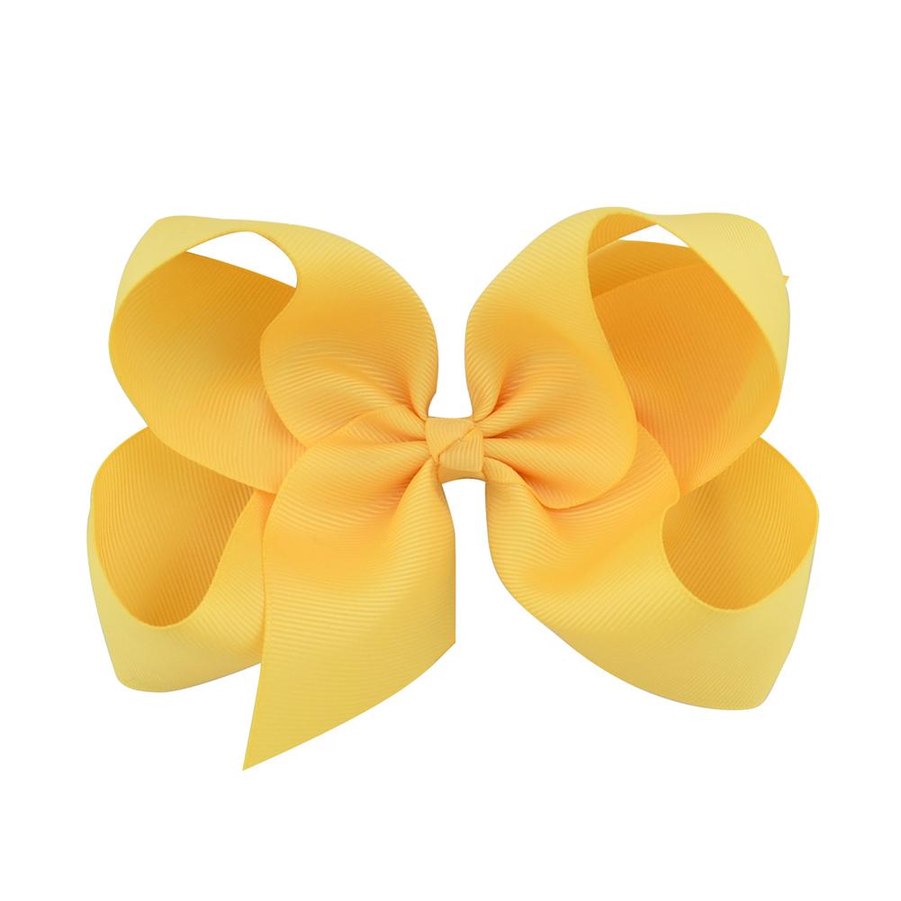 1Pc 40Colors 6'' Solid Colors Grosgrain Ribbon Hair Clips For Cute Girls Large Hairpins Boutique Barrettes Kids Hair Accessories