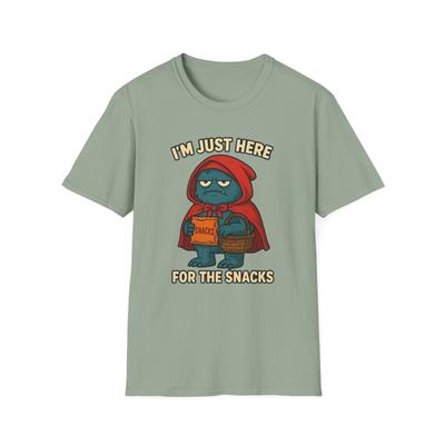 Unisex Softstyle T-Shirt Herren Damen Shirts Top Lustiges Monster Rotkäppchen Shirt, Halloween