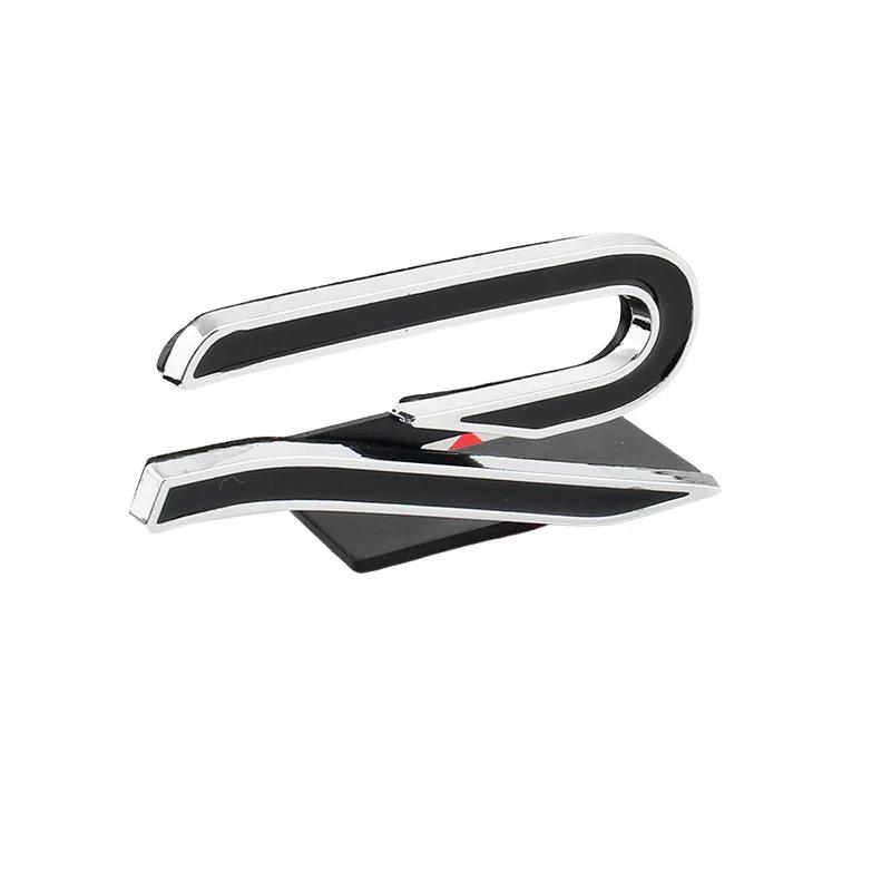 For VW R Rline Golf Scirocco Beetle Jetta Passat Tiguan Touareg 3D Metal Car Front Grille Emblem Stickers Accessories