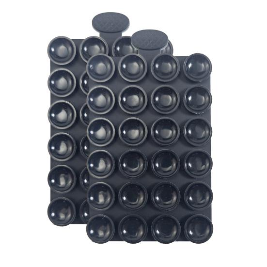 2 Stück Silikon Handyhalter 24-Saugnapf-Halterungen für freihändige Betrachtung Klebriges Gel