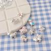 999 Sterling Silver Colorful Cartoon Horse Spacer Beads for DIY Bracelets