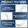 INFINAUTO Wheel Hub Centric Ring OD 69.6mm to ID 57.1mm Wheel Center Shaft Shock