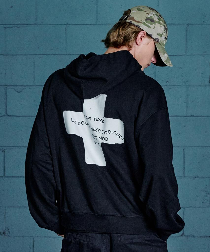 Nod Tired Harold Zip-Up Hoodie (Black)