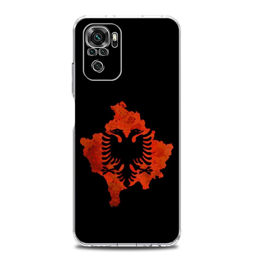 Custodia per Telefono Per Xiaomi Redmi Note 15 14 13 12 4G 10 11 Pro Plus 5G 14C 13C 12C 10C Morbida Copertura in TPU Bandiera dell'Albania Albanesi