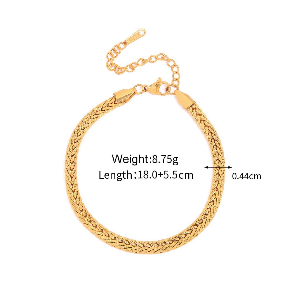 Yori 2025 Stainless Steel Geometry Golden Bracelet 18 K PVD Plated Trendy Daily High Quality Jewelry Bijoux Women