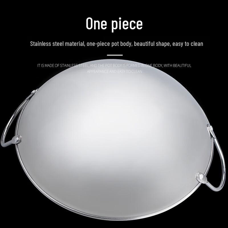 XinDeRui Cast Iron Double Handle Wok