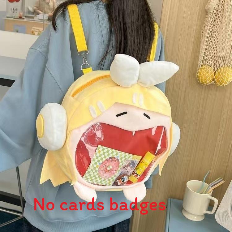Itabag Hatsune Miku Soft Plush Girl Backpack With Cartoon Art Adjustable Bag
