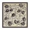90cm Rayon Satin Scarf – Camellia Print Headscarf: A Trendy, Versatile Shawl for Women