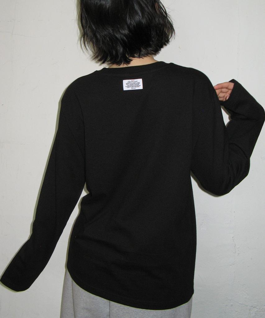 RONRON Softest Dream Cat Long Sleeve Black