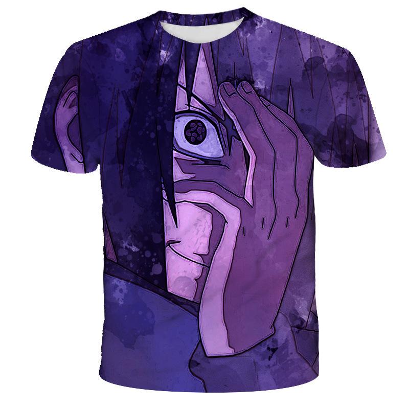 Anime Naruto Summer Men's T-shirt 3D Digital New Casual T-shirt