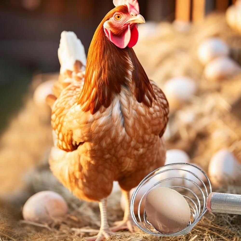 New Stainless Steel Egg Picking Artifact Portable Removable Egg Grabber Adjustable Fruit Picker Farm