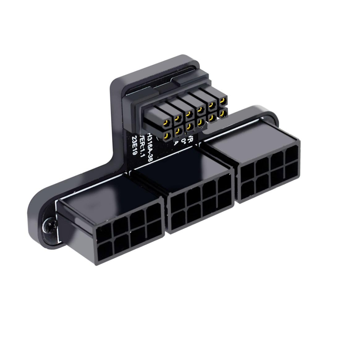 

Адаптер chenyang 12VHPWR 16 Pin Power Modular на 3 ATX 8 Pin Connector для графічної карти 4080 5090TI 90 градусів ATX3.0 PCI-E 5.0 вниз.
