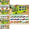 Dinosaur Race Track Toy With Alloy Cars And Launching For Kids Ages 3 And Up