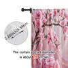 Set Of 2 Creative Curtains Romantic Pink Floral Polyester Without Rod Decorations Clearance Ldeal Living Room Bedroom Curtain Perfect For Area