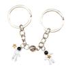2 Pieces Astronaut Spaceman Keyring Friendship Birthday Gift for Best Friends