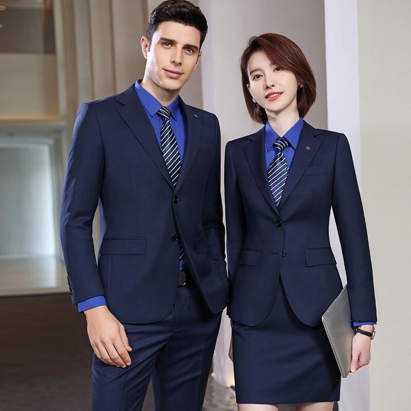 Мужской шерстяной костюм-тройка Terman, королевский синий, в клетку «гусиная лапка» S