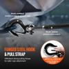 Synthetic Winch Rope, 1/2 Inch X 92 Feet 32,000 Lbs Synthetic Winch Line Cable Rope with Protective Sleeve + Forged Winch Hook + Pull Strap, Universal