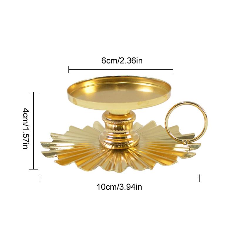 1PC Candle Stand Black Iron Home Decoration Metal Pillar Candleholder Candle Holder Desktop Cast Decor Taper Candlestick Wedding