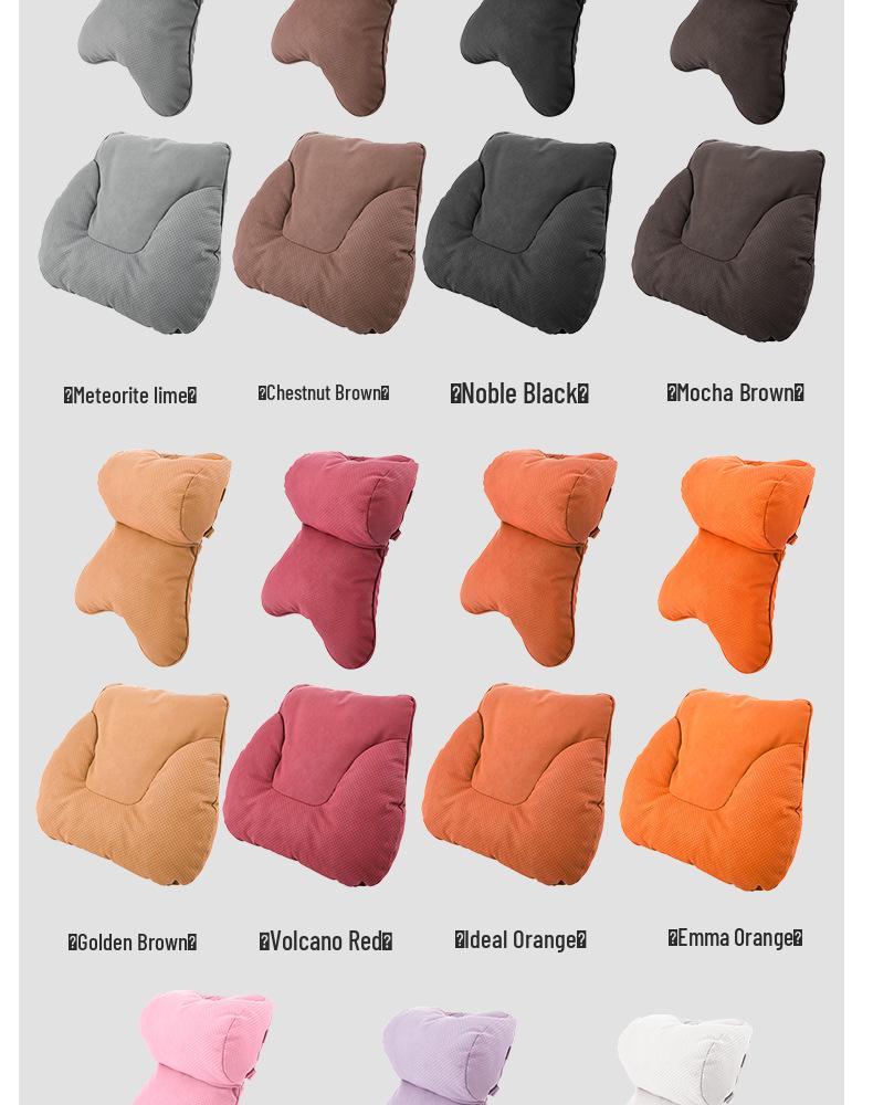 ZADENNI Car Neck and Back Pillow for Tesla, Li Auto & Volkswagen Seats