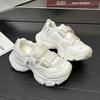 Dad Shoes 5.5cm Height Increase Women's New Little White Shoes Mesh Breathable Versatile Summer Casual Shoes