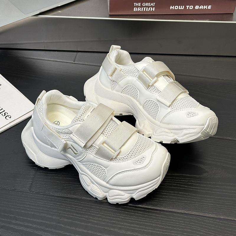 Dad Shoes 5.5cm Height Increase Women's New Little White Shoes Mesh Breathable Versatile Summer Casual Shoes